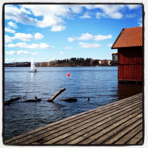 Bryggstugan i Huvudsta Strand