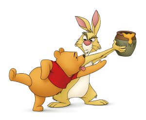 Winnie the Pooh and Rabbit