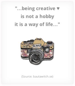 Being creative - quote