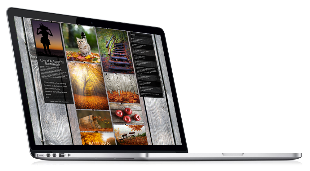 Love of Autumn på en MacBook