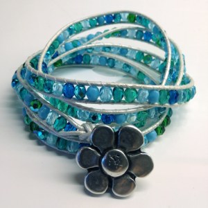 Turkost wraparmband Made by BautaWitch