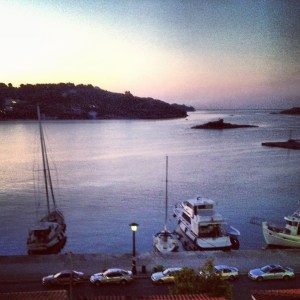 Soluppgång 06.23 på vår balkong