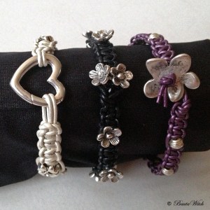 Makramé i läder o silver Made by BautaWitch