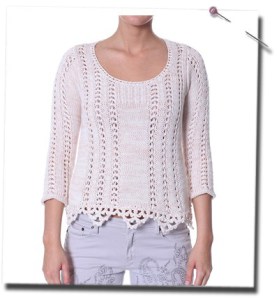Temptation jumper i chalk