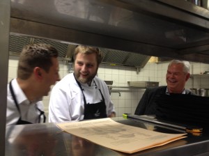 Med kollegor på Griffins