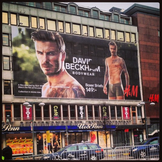 Beckham på Sergels Torg