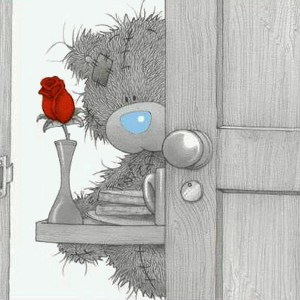 Tatty Teddy bringing breakfast