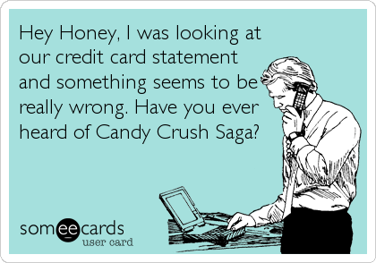 Candy Crush credit card