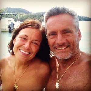 Jag o Finaste G med våra pusselbitar