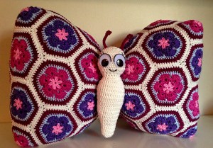Tess the butterfly pillow