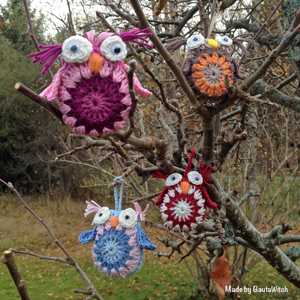 Virkade ugglor i träd made by BautaWitch