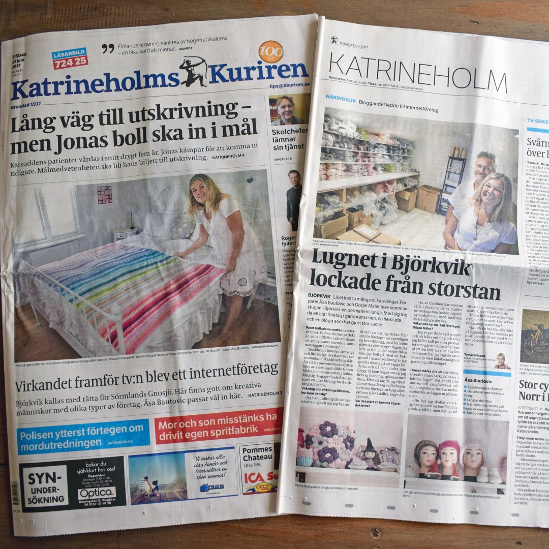 BautaWitch på förstasidan i Katrineholms Kuriren BautaWitch