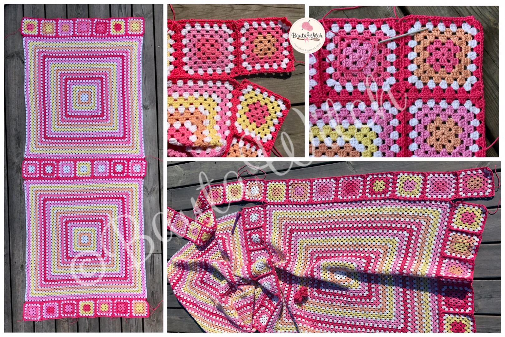 Montering rutor godispläd by BautaWitch